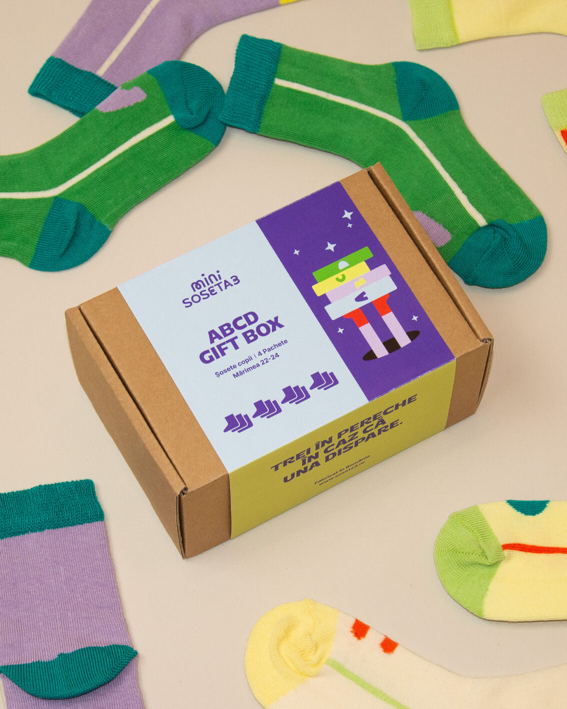 mini Soseta3 - ABCD Set (12 socks)